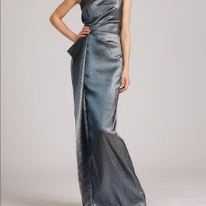 Teri Jon metallic long gown